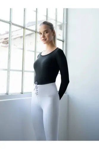 Larissa Qora Sport Bluzkasi - Qora - 3