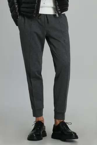 Larvı Jogger Pantolon Slim Fit Koyu Gri - LUFIAN (1)