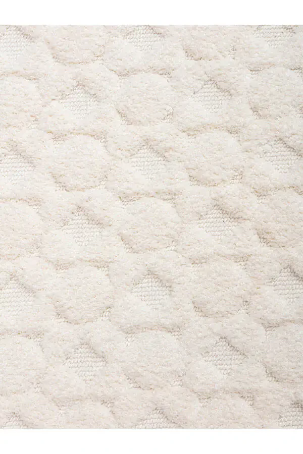 Las Vegas Modern Salon Halısı Mutfak Halısı Yolluk Yumuşak Tozumaz Beyaz Halı Lvs 01-WHITE - 4