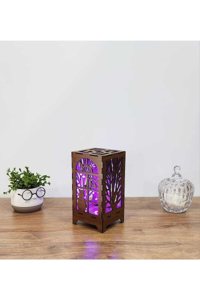 Laser Cut Fairy LED Lamp Mini Table Night Light Battery Powered - 1