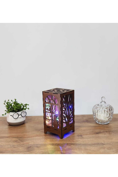 Laser Cut Fairy LED Lamp Mini Table Night Light Battery Powered - 1