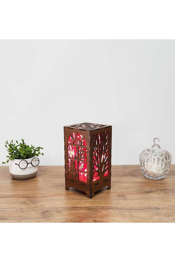 Laser Cut Fairy LED Lamp Mini Table Night Light Battery Powered - 1