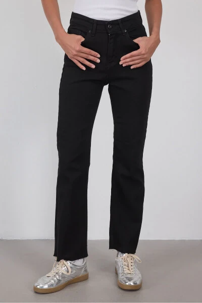 Laser Cut Hem Jean Trousers PN8532-PNF - Addax (1)