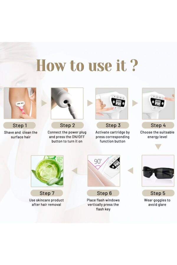 Laser Epilator Hair Removal Laser Machine Arm Leg Bikini Area Painless Laser Epilation - 2