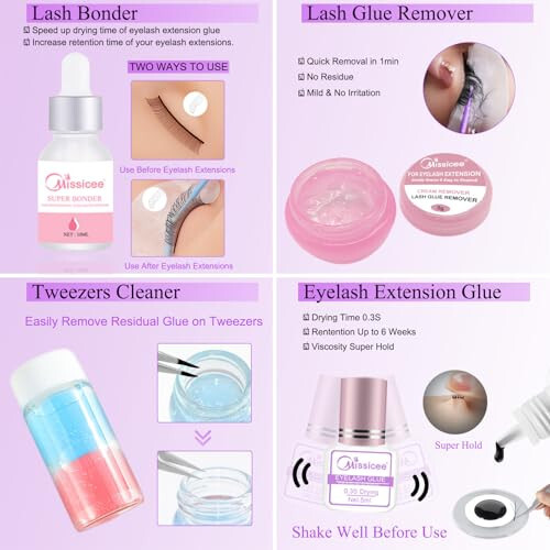 Lash Extension Kit with Mannequin Head, Professional Eye Lashes Extension Kit with Everything: Lash Glue, Lash Bonder, YY Eyelash, Lash Mapping Chart, Training Manual for Eyelashes Extensions Practice - 6