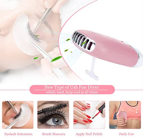 Lash Eyelash Extension Kit, Professional Mannequin Head Eyelash Grafting Training Tools False Eyelash Extensions Practice Exercise Set for Beginners with Inpidual Lashes Glue Tweezers Lash Fan Dryer - 4