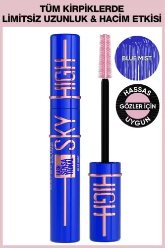 Lash Sensational Sky High Blue Mist Maskara-Mavi 