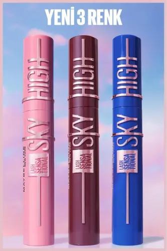 Lash Sensational Sky High Blue Mist Maskara-Mavi - 4