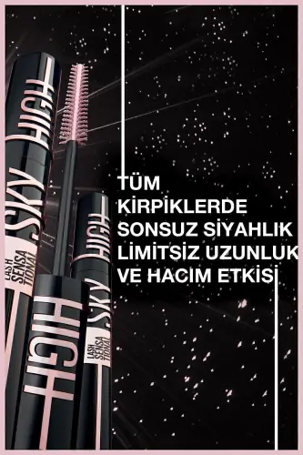 Lash Sensational Sky High Cosmic Black Maskara-Cosmic Black - 6