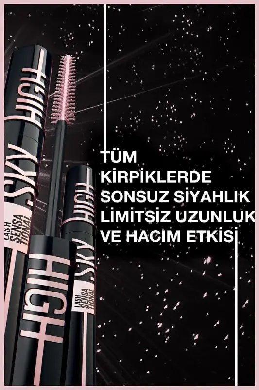 Lash Sensational Sky High Cosmic Black Maskara-Cosmic Black - 6