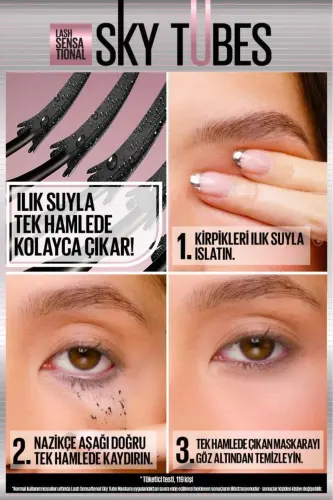 Lash Sensational Sky Tubes Maskara - Limitsiz Uzunluk ve Hacim Etkisi Veren Tubing Maskara - Tubing Siyah - 5
