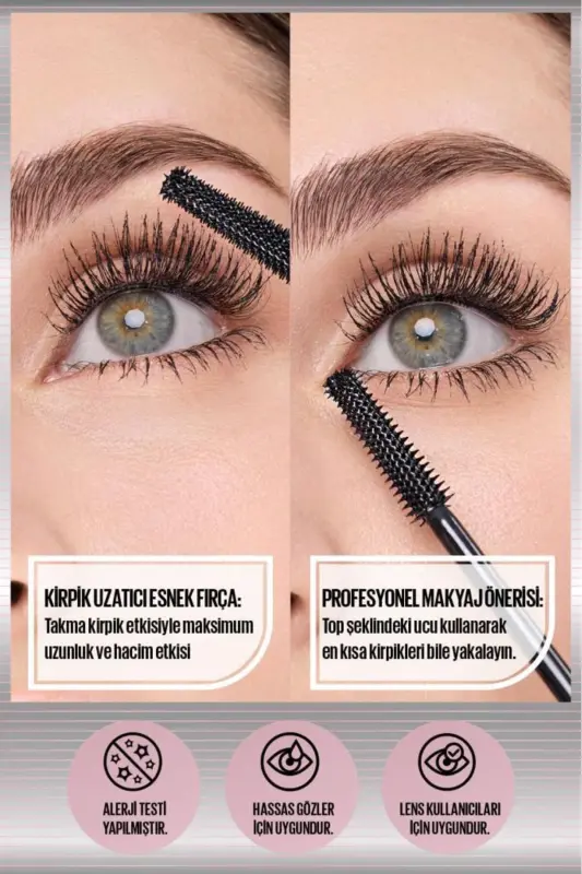 Lash Sensational Sky Tubes Maskara - Limitsiz Uzunluk ve Hacim Etkisi Veren Tubing Maskara - Tubing Siyah - 7