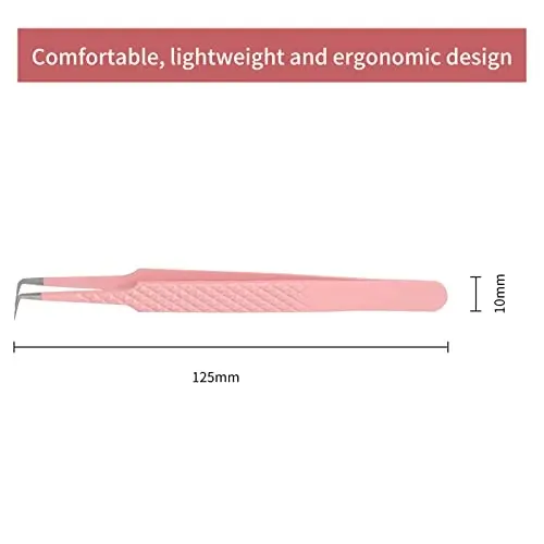 Lash Tweezers for Eyelash Extensions FADLASH Professional Japanese Stainless Steel Precision Lash Extension Tweezers Precise Individual Lashes Tweezers - 4