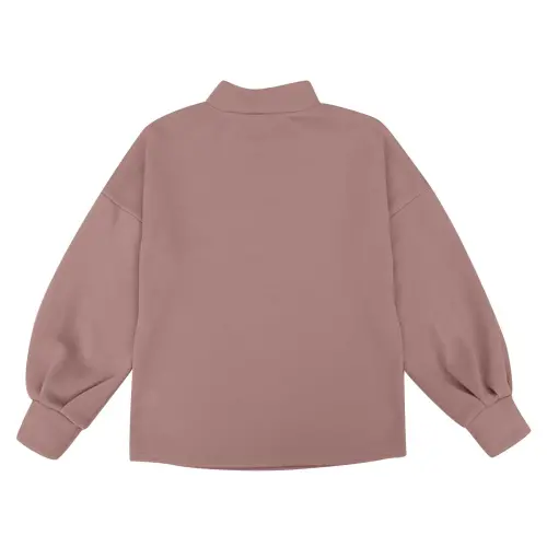 Lastesso 2 комплекта домашней одежды для женщин с фонарными рукавами, свитшотом с круглым вырезом и брюками-пижамой. Сплошные наряды. - 8