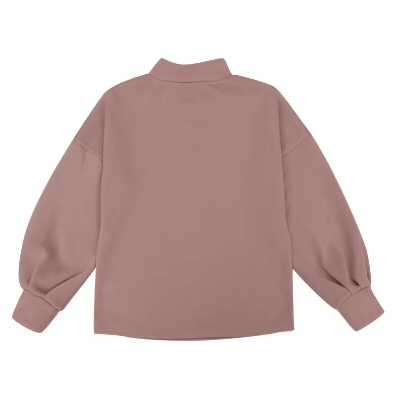 Lastesso 2 комплекта домашней одежды для женщин с фонарными рукавами, свитшотом с круглым вырезом и брюками-пижамой. Сплошные наряды. - 8