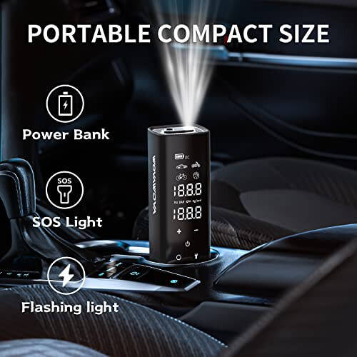 Tire lnflator Portable Air Compressor, 150PSI Cordless & 4X Faster Inflation, 12000 mAh Air Pump, 7.4