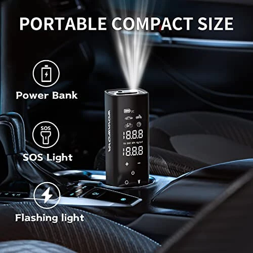Tire lnflator Portable Air Compressor, 150PSI Cordless & 4X Faster Inflation, 12000 mAh Air Pump, 7.4