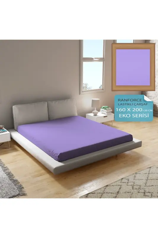 Lastikli çarşaf / Penye /ÇİFT KİŞİLİK /A.MOR / ( EKO SERİSİ ) - a.mor - 3