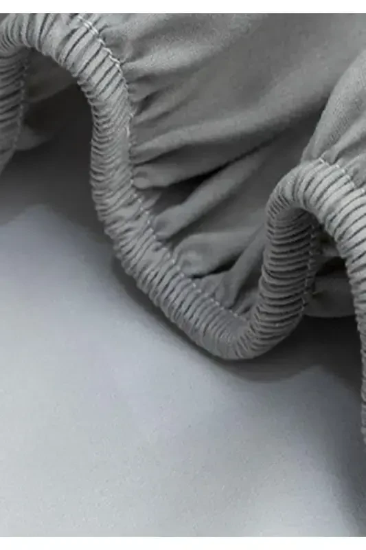 Lastikli Paxta Penye Choyshab Kingsizesheri014538811-kulrang180x200 - 3