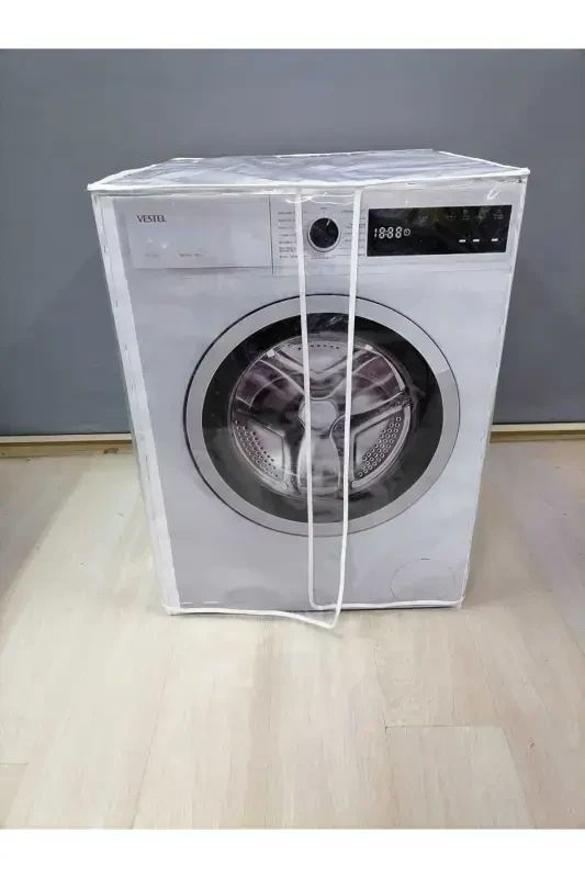 Laundry Machine Cover (TRANSPARENT) – Waterproof, Dust - 3