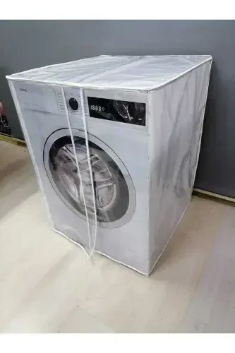 Laundry Machine Cover (TRANSPARENT) – Waterproof, Dust - 4