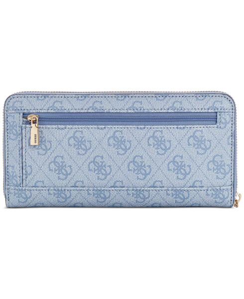 Laurel 4G Logo Basique Large Zip-Around Wallet Light Blue Large - 2