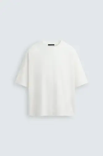 LAVA WASHED LIGHT BOXY FIT T-SHIRT-Off-white - 1