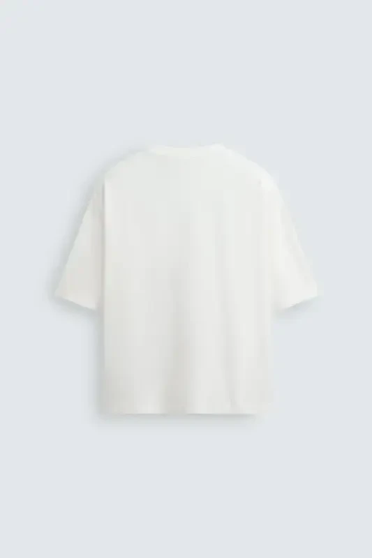 LAVA WASHED LIGHT BOXY FIT T-SHIRT-Off-white - 2