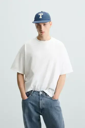 LAVA WASHED LIGHT BOXY FIT T-SHIRT-Off-white - 4