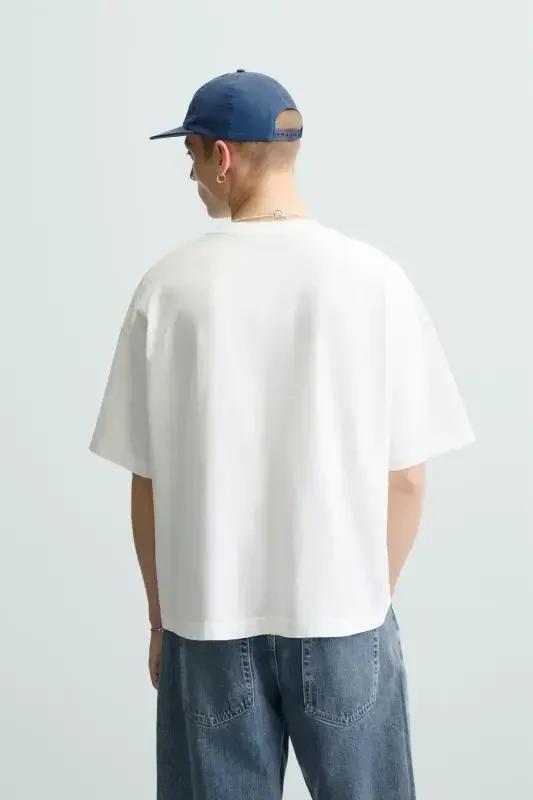 LAVA WASHED LIGHT BOXY FIT T-SHIRT-Off-white - 5