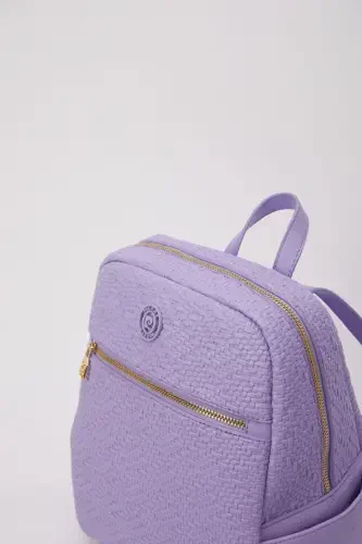Lavender Women's Backpack 05PO24Y1780-Lavender - 4