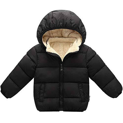 LAVIQK Baby Boys Girls Toddlers Winter Coats Puffer Jacket Hooded Down Snow Jacket Coat Outerwear - 1