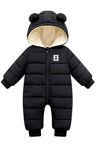 LAVIQK Newborn Snowsuit Baby's Romper Jumpsuit Winter Coats Warm Down Coat Cute Padded Windproof Onesie for infant girls boys - 1