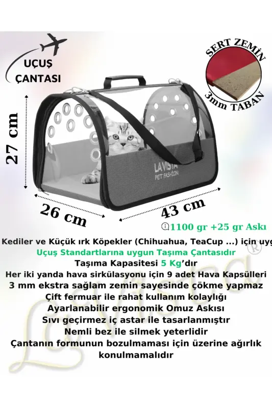 Lavista Luxury Carrier Flybag-Pink - 2