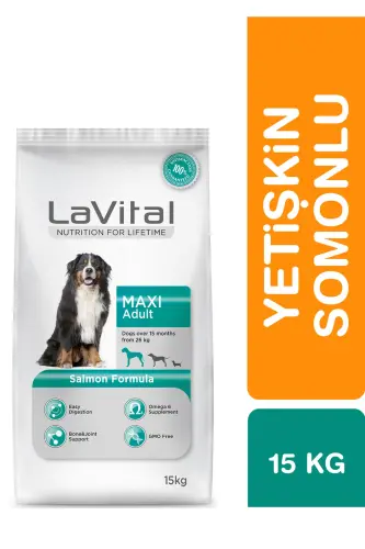Lavital Salmon Katta Zotli Voyaga Yetgan Itlar Uchun Oziq-ovqat 12 x 3 Kg - LAVITAL (1)