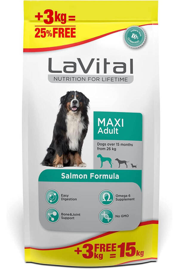 Lavital Somonlu Büyük Irk Yetişkin Köpek Maması 12 x 3 Kg - 3