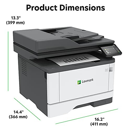 Лазерный монохромный МФУ Lexmark MX431adw с сенсорным экраном, копировальным сканером, автоматической двусторонней сканированием, беспроводным подключением, аналоговым факсом (29S0500) - 5