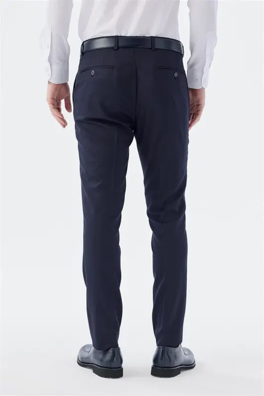 Лазурит рангли Comfort Fit чўнтакли шим - 4