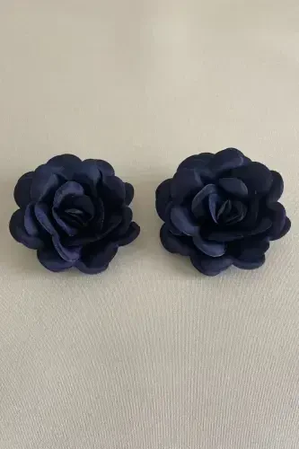 Лазурно-синяя хна, свадебная фата, комплект фаты, шаль для жениха, наплечная накидка, цветок для рук, комплект из 8 предметов - лазурно-синий - 4