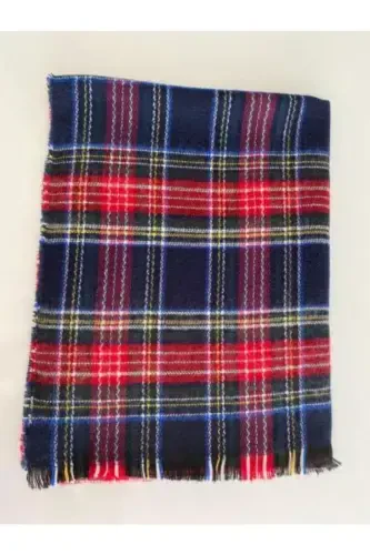 Лазурный шотландский шарф - лазурный - MAKRO OPTIK (1)