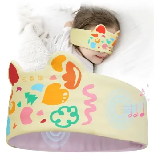 LC-dolida Bosh bandli naushniklar Bluetooth Bosh bandi, Ultra yupqa HD Stereo dinamikli simsiz Bluetooth uxlash naushniklari, Mashq Yoga Uyqusizlik Meditatsiya sovg'alari uchun uxlash bosh bandi eshitish vositalari - 1