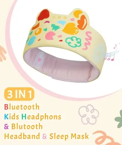 LC-dolida Headband Headphones Bluetooth Headband, Sleep Headphones Wireless Bluetooth with Ultra-Thin HD Stereo Speaker, Sleep Headband Earphones for Workout Yoga Insomnia Meditation Gifts - 2
