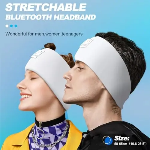 LC-dolida Sleep Headphones Bluetooth 5.2 | Bosh bog'ichli naushniklar Quloqchinlar Simsiz | Uyqu uchun niqob, Sport, Sovg'alar, Mashq qilish, Yugurish, Yoga, Uyqusizlik, Havo sayohati, Meditatsiya - LC-DOLIDA (1)