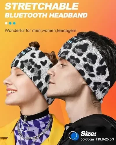 LC-dolida Sleep Headphones Bluetooth, bosh bandli naushniklar simsiz, uxlash uchun niqob, sport, sovg'alar, mashq, yugurish, yoga, uyqusizlik, havo sayohati, meditatsiya - 3