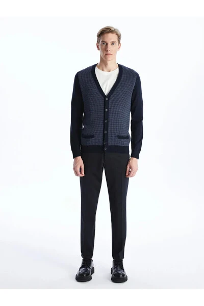 LC Waikiki Classic Navy Blue Men's Knit Cardigan - LC WAIKIKI (1)