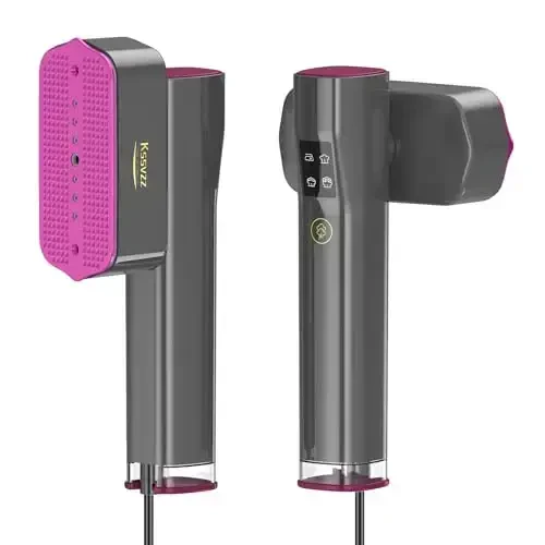 Portable Travel Steamer Iron for Clothes with LCD Touch Screen - 4 Mode Handheld Mini Clothing Steam Iron, Small Garment Steamer Ironing Machine, Hand Held Fabric Steamer for Home, Travel (120V ONLY) - MODAZONE