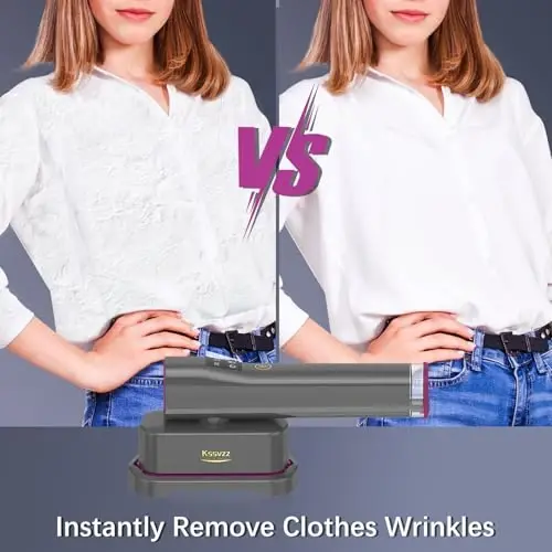 Portable Travel Steamer Iron for Clothes with LCD Touch Screen - 4 Mode Handheld Mini Clothing Steam Iron, Small Garment Steamer Ironing Machine, Hand Held Fabric Steamer for Home, Travel (120V ONLY) - 5