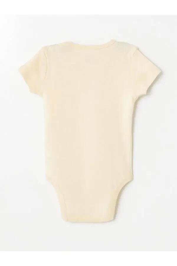 LCW baby Beige Printed Crew Neck Printed Boy B - 3