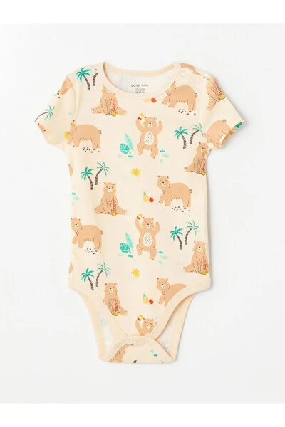 LCW baby Бежевый С принтом Велосипедный воротник С принтом мужской - 5