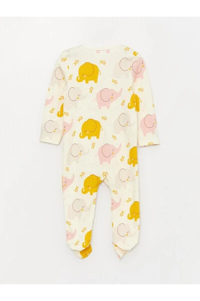 LCW baby Bisiklet Yaka Baskılı Qiz Bebek Hastane Çıkış Seti 3'lü - 3